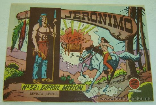 Tebeos: JERONIMO : DIFICIL MISION - N&ordm; 32 -ED. GALAOR -BARCELONA - Foto 1