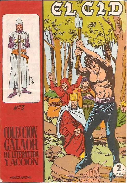 Tebeos: EL CID N&ordm; 3 ORIGINAL EDITORIAL GALAOR 1965 - Foto 1