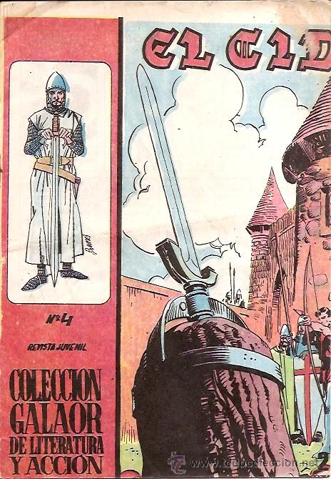 Tebeos: EL CID N&ordm; 4 ORIGINAL EDITORIAL GALAOR 1965 - Foto 1