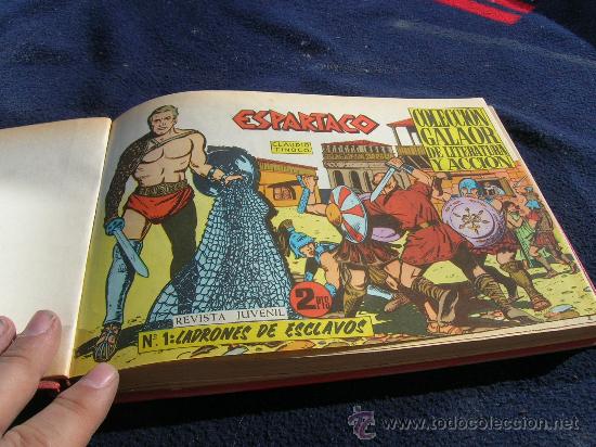 Tebeos: ESPARTACO COLECCION COMPLETA ORIGINAL BIEN ENCUADERNADA - Foto 1