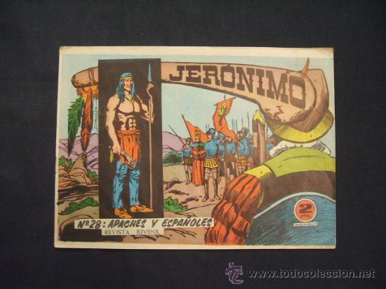 Tebeos: JERONIMO - N&ordm; 28 - APACHES Y ESPA&Ntilde;OLES - EDICIONES GALAOR - - Foto 1