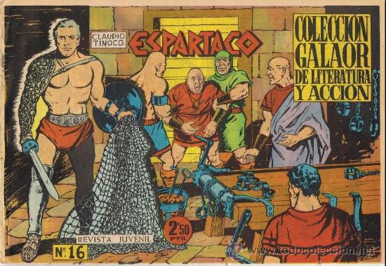Tebeos: ESPARTACO N&ordm; 16 - Colecci&oacute;n Galaor - Foto 1