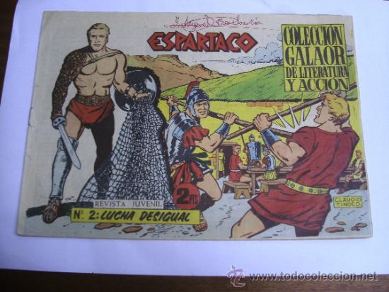 Tebeos: ESPARTACO N&ordm; 2 / LUCHA DESIGUAL / GALAOR ORIGINAL - Foto 1