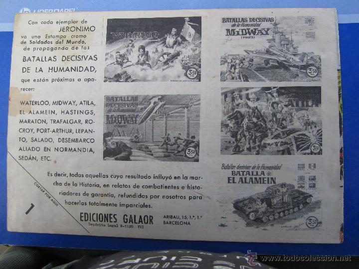 Tebeos: JERONIMO N. 4 ORIGINAL , EDICIONES GALAOR , - Foto 2