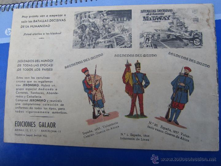 Tebeos: JERONIMO N. 5 ORIGINAL , EDICIONES GALAOR , - Foto 2