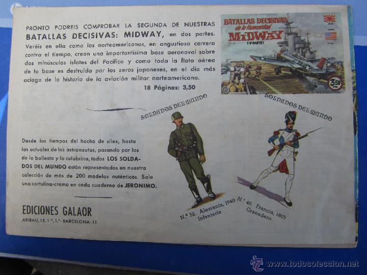 Tebeos: JERONIMO N. 10 ORIGINAL , EDICIONES GALAOR , - Foto 2