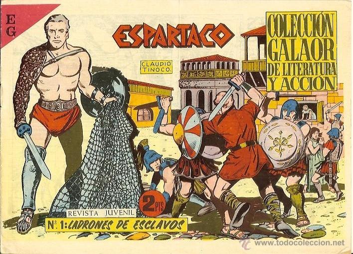 Tebeos: ESPARTACO N&ordm; 1. LADRONES DE ESCLAVOS. - Foto 1