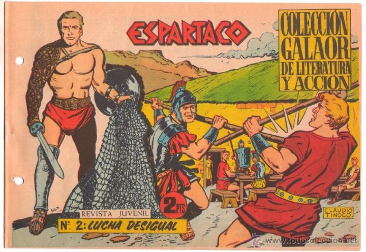 Tebeos: ESPARTACO ORIGINAL N&ordm; 2 EDITORIAL GALAOR 1964 - Foto 1