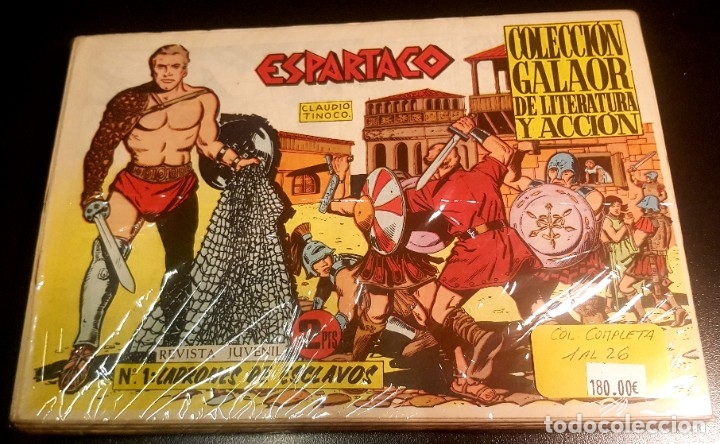 Tebeos: ESPARTACO (GALAOR, 1964) COMPLETA: 26 EJEMPLARES. DE CLAUDIO TINOCO - Foto 1