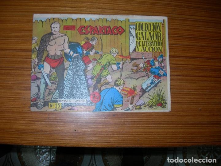 Tebeos: ESPARTACO  N&ordm; 15  EDITA GALAOR - Foto 1