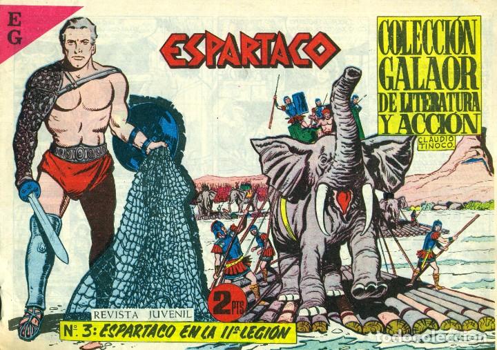Tebeos: ESPARTACO-3 (GALAOR, 1964) DE CLAUDIO TINOCO - Foto 1