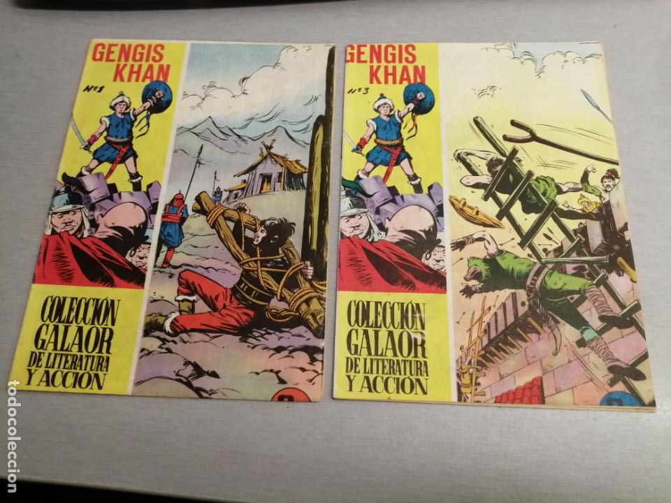 Tebeos: GENGIS KHAN / LOTE CON LOS N&Uacute;MEROS 1 Y 3 / GALAOR ORIGINAL - Foto 1