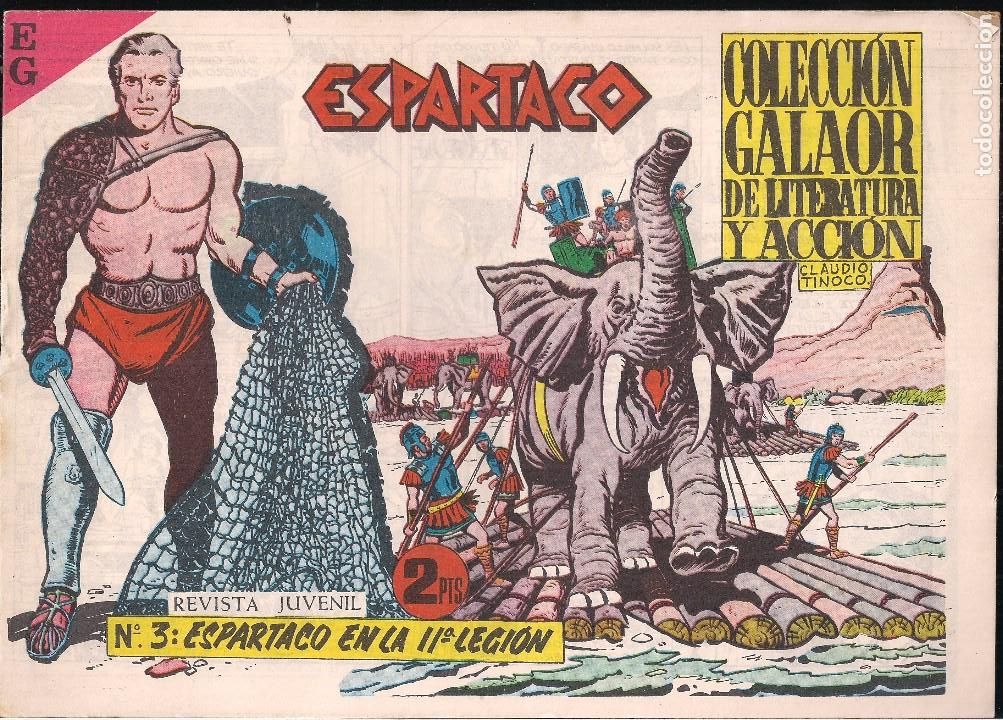 Tebeos: ESPARTACO N&ordm; 3. ESPARTACO EN LA II&ordf; LEGION - Foto 1