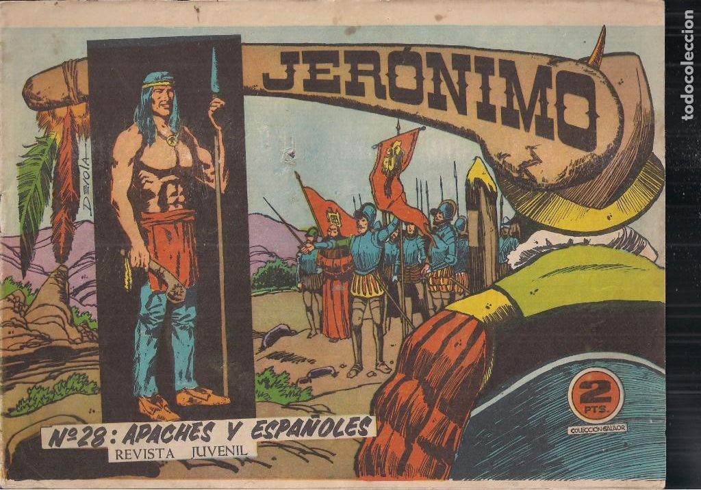 Tebeos: JERONIMO N&ordm; 28: APACHES Y ESPA&Ntilde;OLES - Foto 1