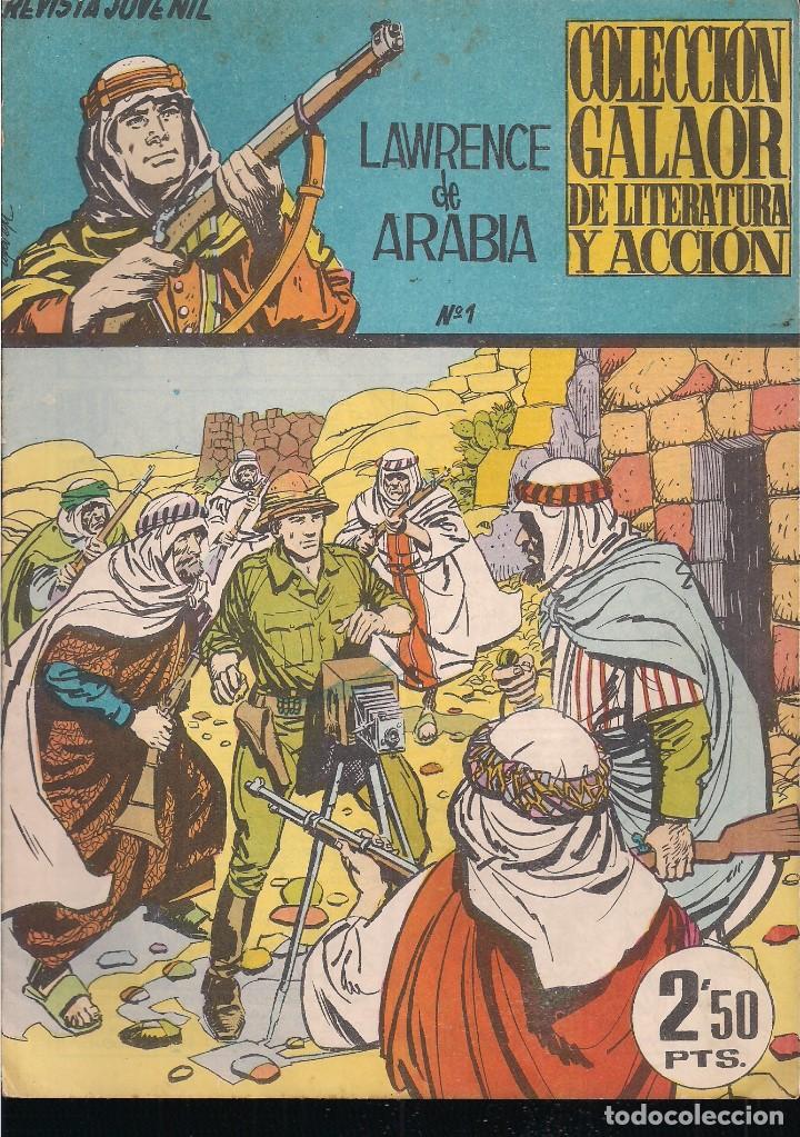 Tebeos: LAWRENCE DE ARABIA N&ordm; 1, EDICIONES GALAOR, 1965 - Foto 1