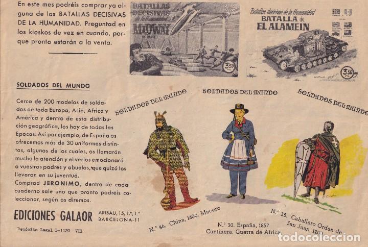 Tebeos: JERONIMO: N&ordm; 06 TERRIBLE DESAFIO A ESTILO HURON : EDICIONES GALAOR - Foto 2