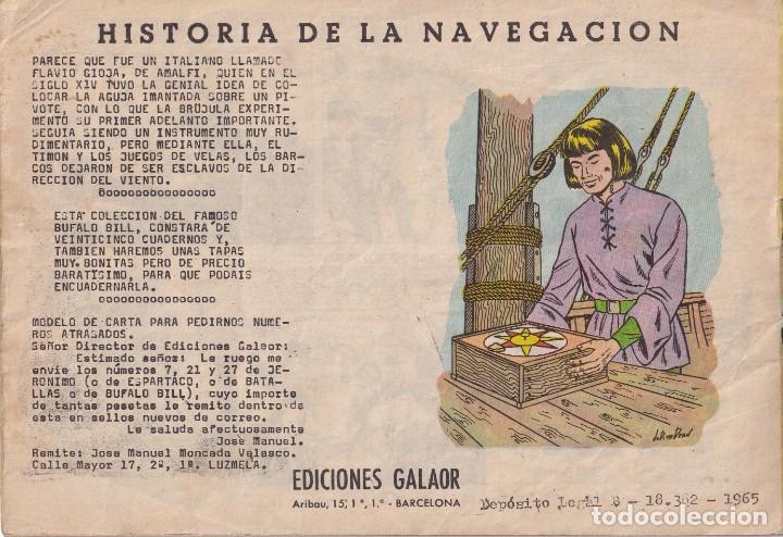 Tebeos: BUFALO BILL: N&ordm; 5 : EDICIONES GALAOR - Foto 2