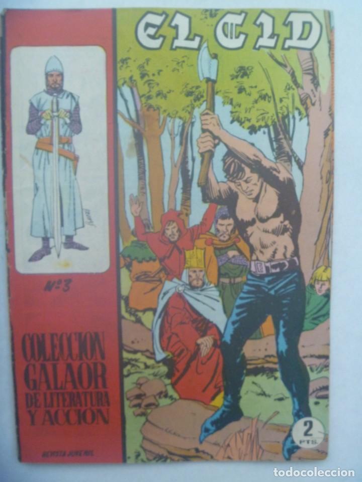 Tebeos: EL CID , N&ordm; 3 . EDICIONES GALAOR 1966 - Foto 1