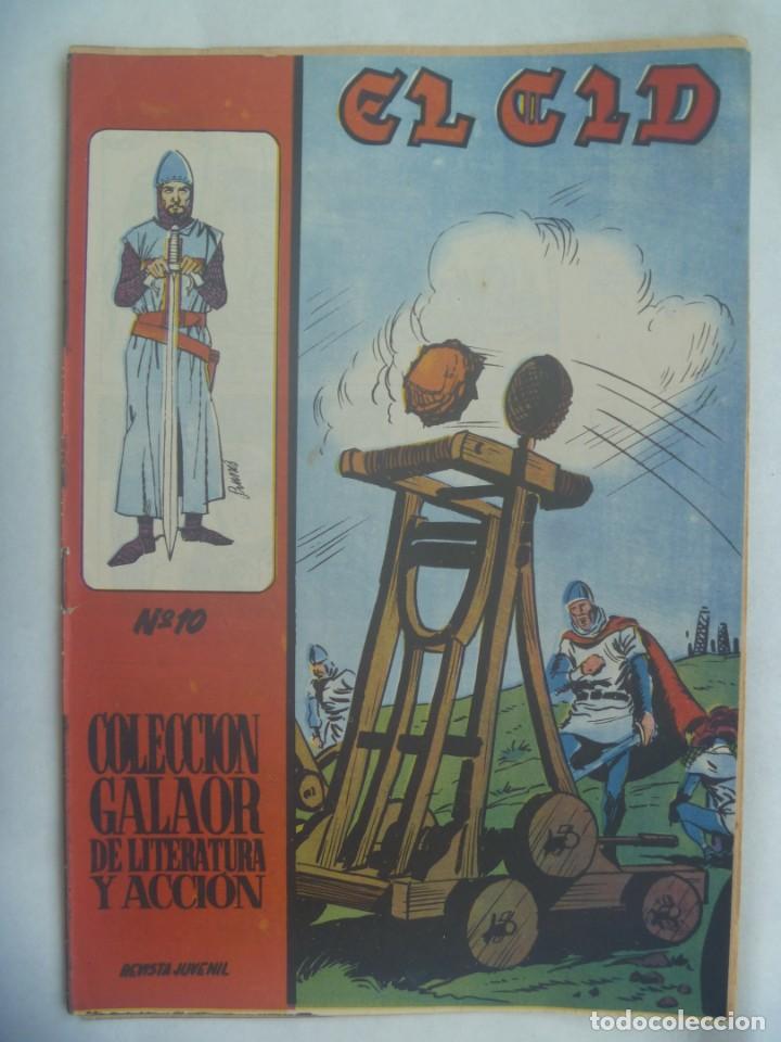 Tebeos: EL CID , N&ordm; 10 . EDICIONES GALAOR 1966 - Foto 1