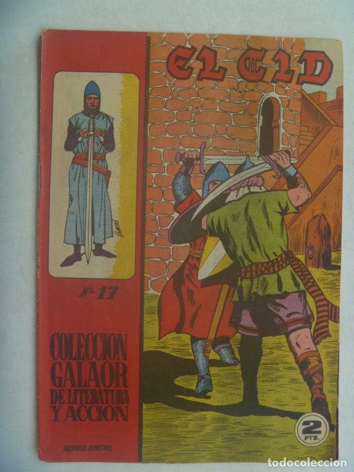 Tebeos: EL CID , N&ordm; 17 . EDICIONES GALAOR 1966 - Foto 1