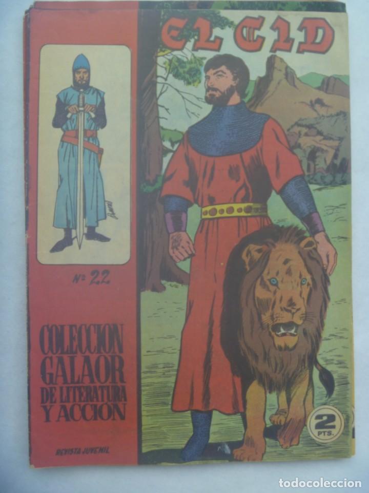 Tebeos: EL CID , N&ordm; 22 . EDICIONES GALAOR 1966 - Foto 1