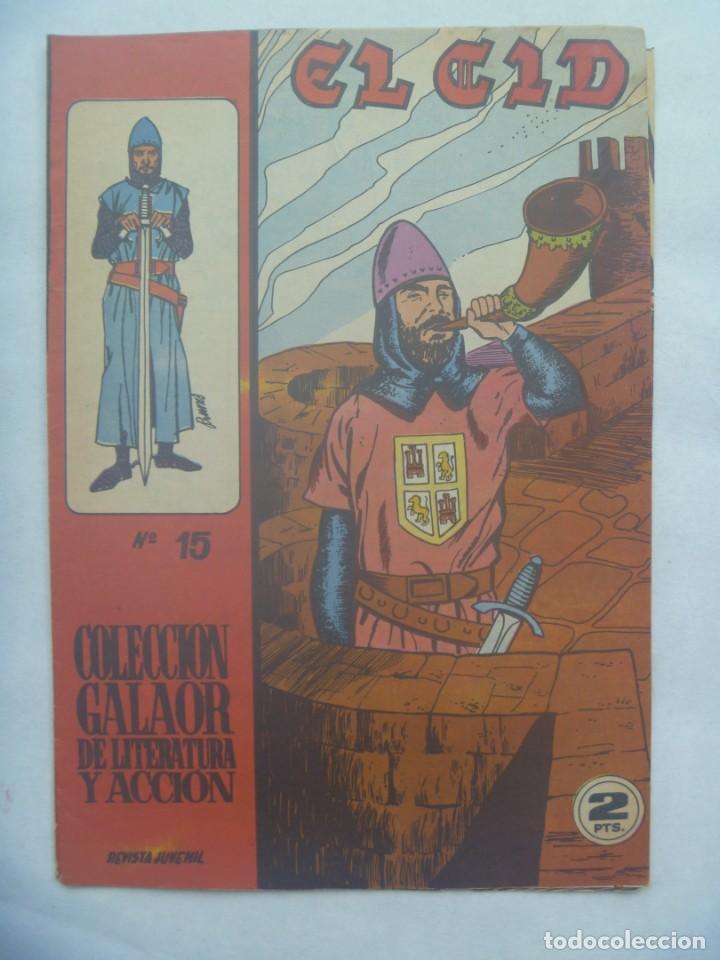 Tebeos: EL CID , N&ordm; 15 . EDICIONES GALAOR 1966 - Foto 1