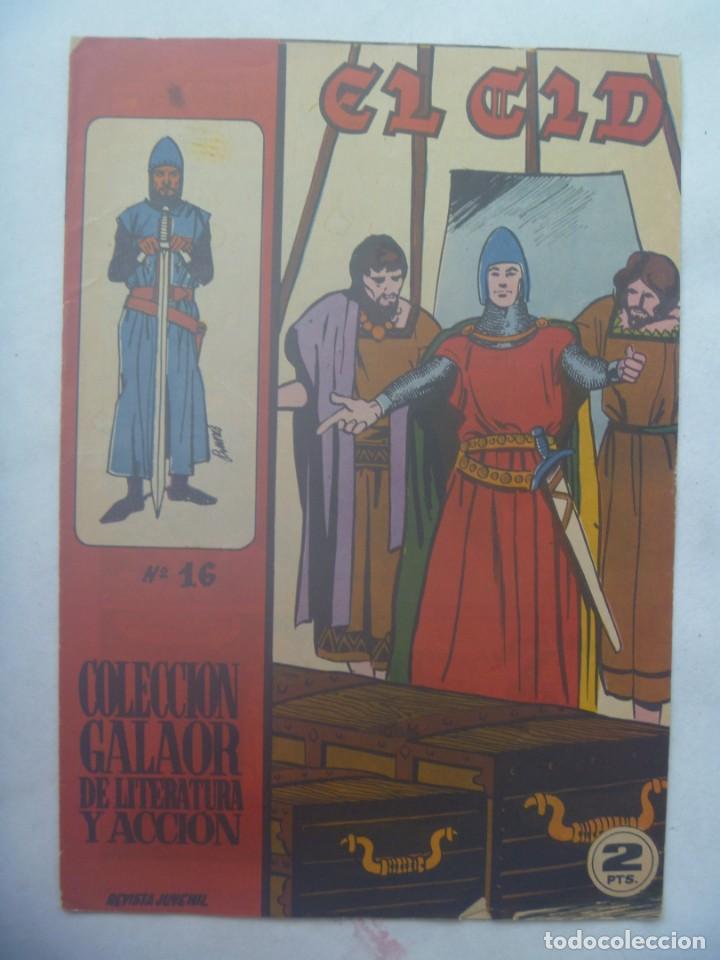 Tebeos: EL CID , N&ordm; 16 . EDICIONES GALAOR 1966 - Foto 1