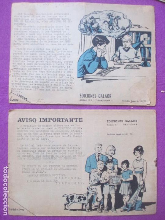 Tebeos: LOTE 16 TEBEOS JERONIMO ED. GALAOR ORIGINALES LT4 - Foto 11
