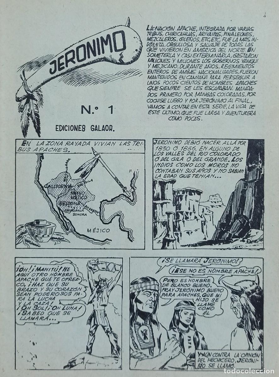 Tebeos: JERONIMO N&ordm; 1 DE NOVELAS GRAFICAS - EDITORIAL GALAOR. - Foto 5