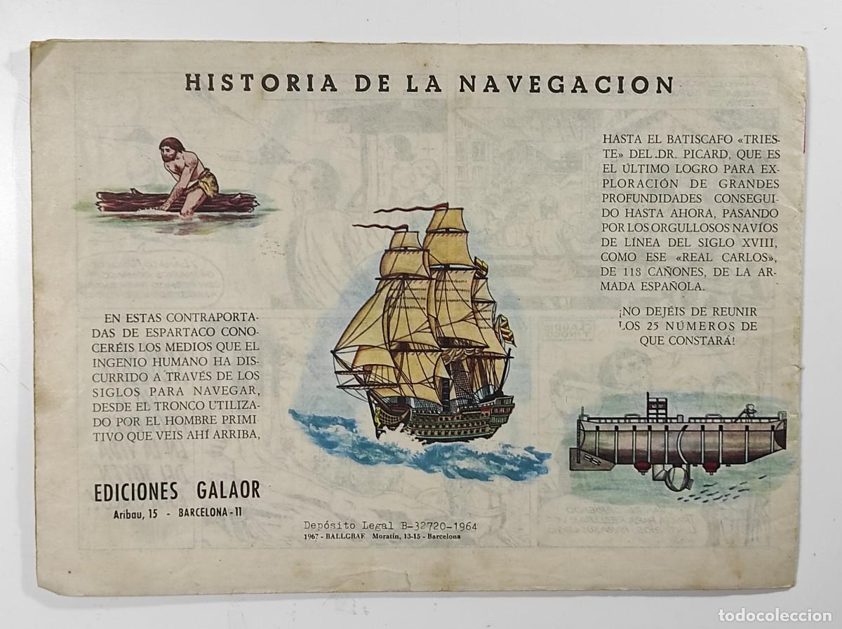 Tebeos: ESPARTACO N&ordm; 1 - EDICIONES GALAOR - Foto 2