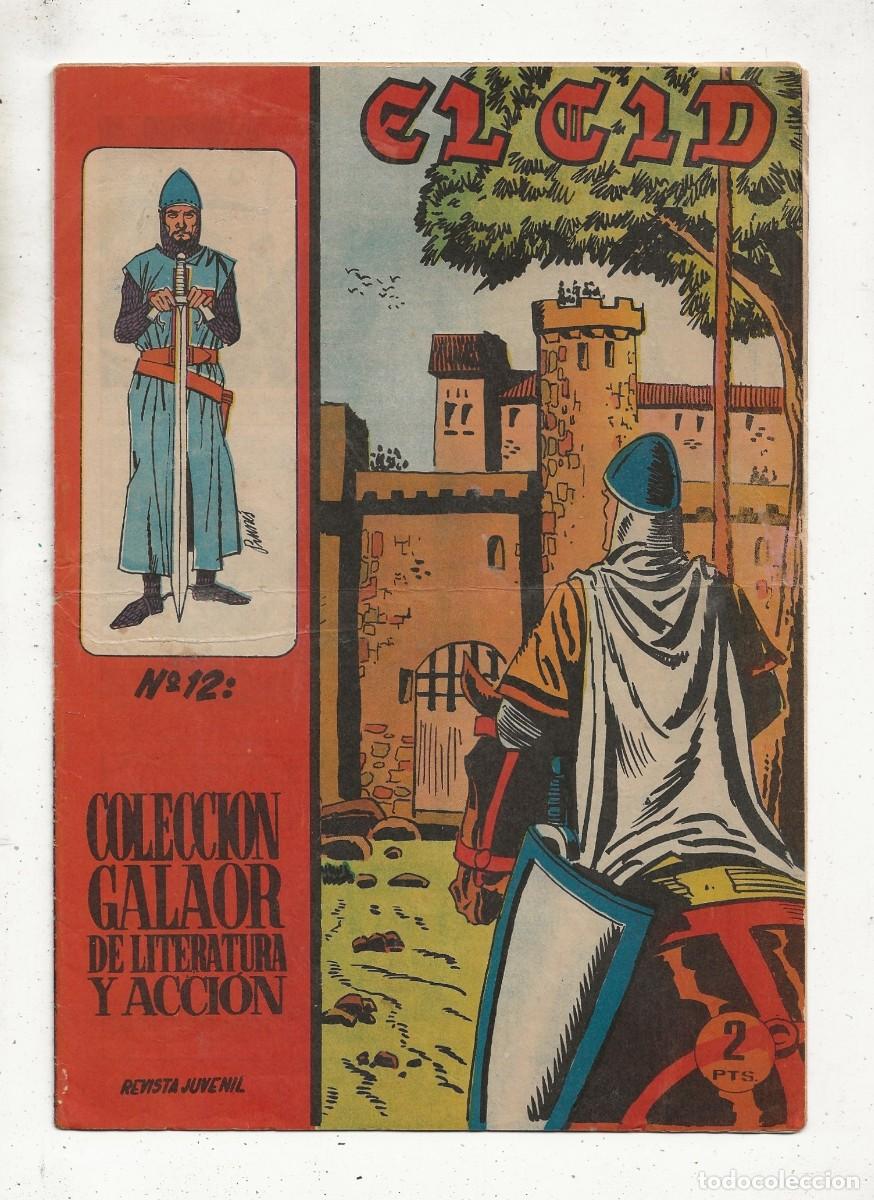 Tebeos: EL CID N&ordm; 12 - EDIDIONES GALAOR 1966 - Foto 1