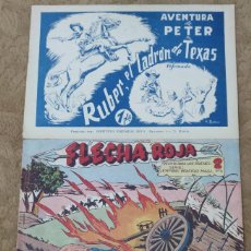 Tebeos: FLECHA ROJA Nº 29 Y 40 (MAGA 1962) Y AVENTURA DE PETER Nº 1 (REUS 1947)
