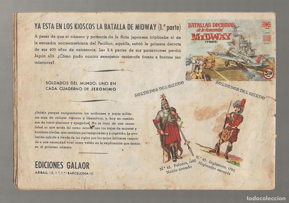 Tebeos: JER&Oacute;NIMO N&ordm; 11 - GALAOR 1964 - ORIGINAL. - Foto 2