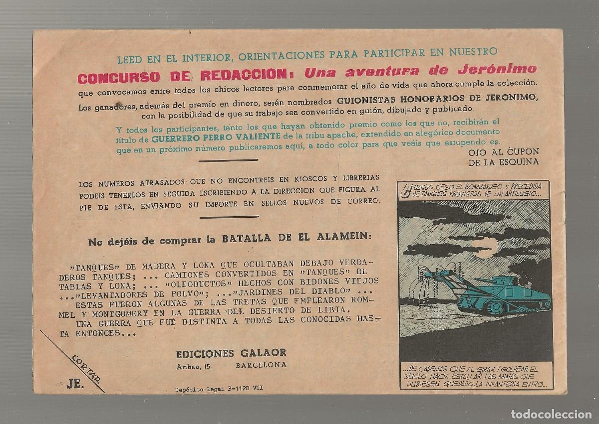 Tebeos: JER&Oacute;NIMO N&ordm; 46 - GALAOR 1964 - ORIGINAL. - Foto 2