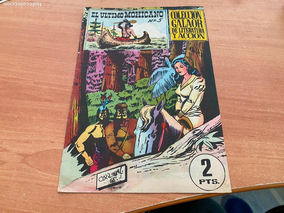 Tebeos: EL ULTIMO MOHICANO N&ordm; 5 (ORIGINAL GALAOR) (COB37) - Foto 1