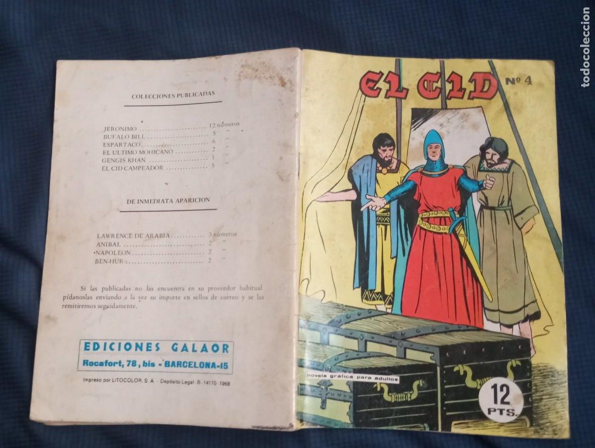 Tebeos: EL CID N&ordm; 4 - EDICIONES GALAOR 1968 - Foto 1