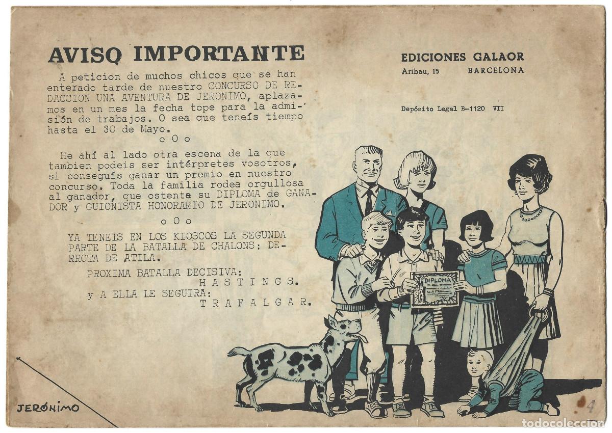Tebeos: JERONIMO n&ordm; 15, 30 y 52 (Galaor 1964/65) - Foto 7