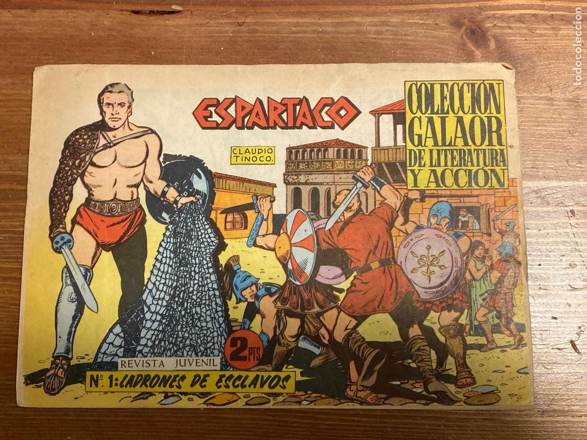 Livros de Banda Desenhada: ESPARTACO. N&ordm; 1. LADRONES DE ESCLAVOS. GALAOR, 1964.