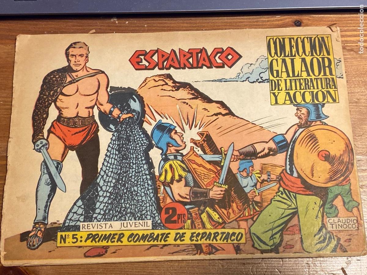 Tebeos: ESPARTACO. N&ordm; 5 PRIMER COMBATE DE ESPARTACO. GALAOR, 1964.