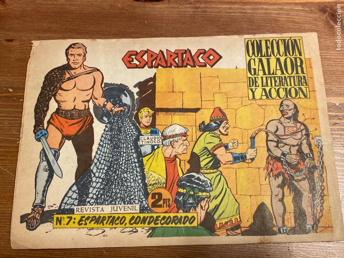 Livros de Banda Desenhada: ESPARTACO. N&ordm; 7 ESPARTACO CONDECORADO. GALAOR, 1964.