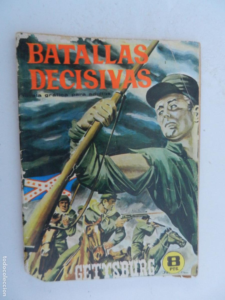 Tebeos: BATALLAS DECISIVAS - LA BATALLA DE GETTYSBURG - N&ordm; 10 - EDICIONES GALAOR 1967. PRIMERA EDICI&Oacute;N.