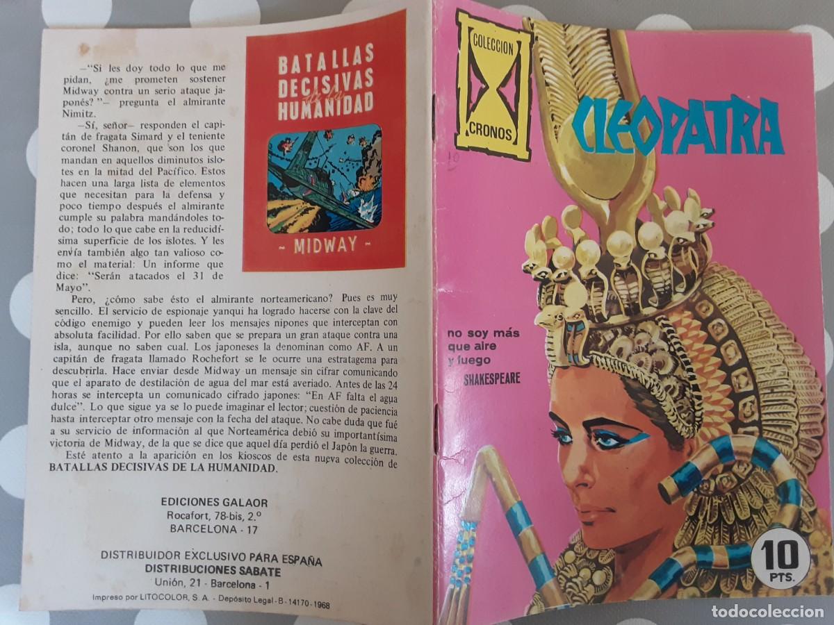 Tebeos: CLEOPATRA, C&Oacute;MIC HIST&Oacute;RICO MONOGR&Aacute;FICO, A&Ntilde;O 1968.