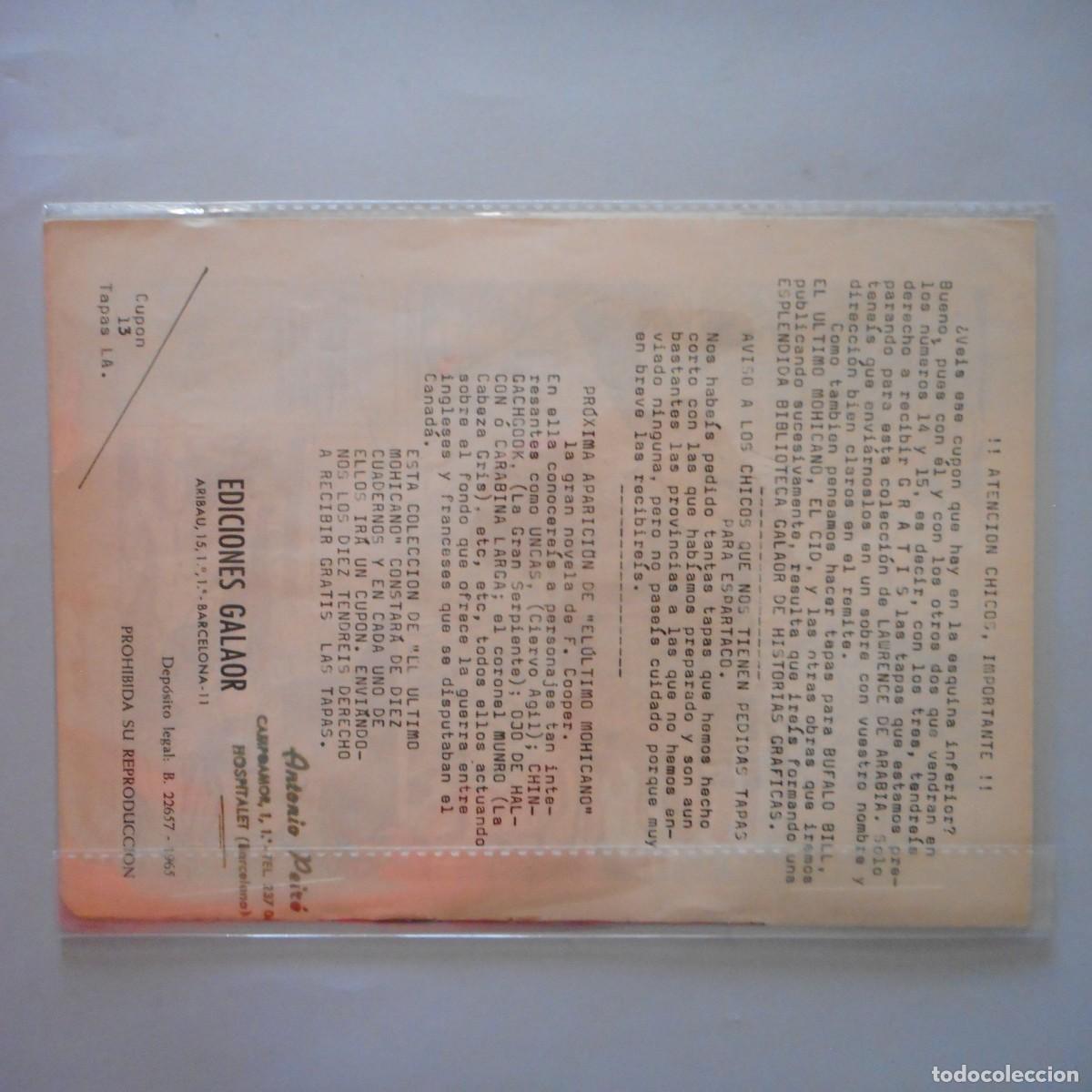 Tebeos: LAWRENCE DE ARABIA N&ordm; 13. ORIGINAL / C-CLAS - Foto 2