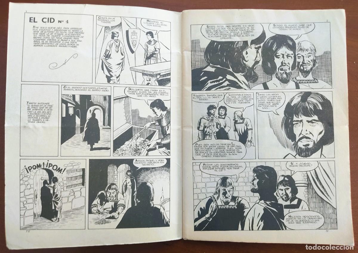 Tebeos: EL CID N 4 - EDICIONES GALAOR 1968 - Foto 3
