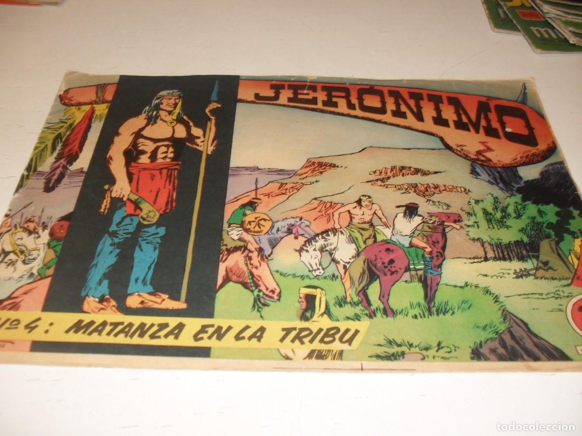 Tebeos: (ORIGINAL)JERONIMO N&ordm; 4,DE 65,MATANZA EN LA TRIBU.EDITA GALAOR,1964