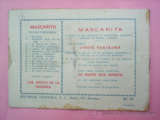 Tebeos: MASCARITA , N.14 , EDITORIAL GRAFIDEA - Foto 2