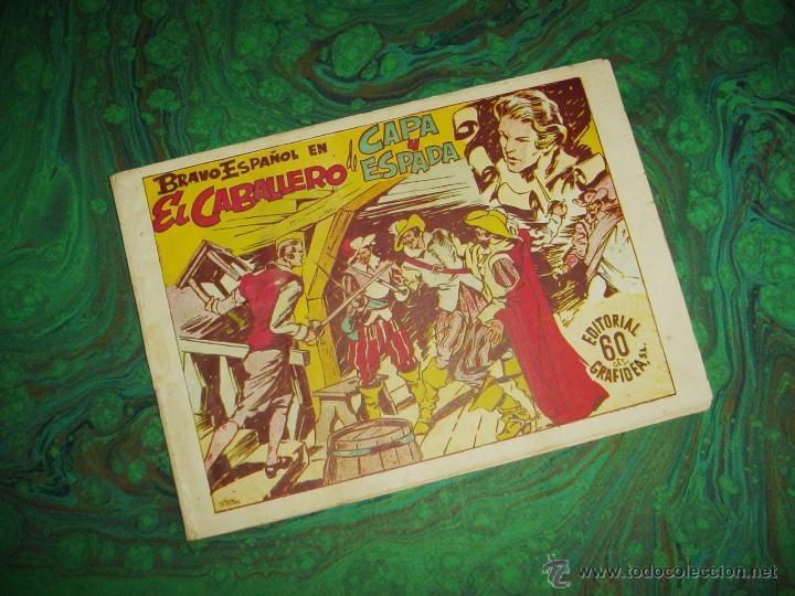 Tebeos: BRAVO ESPA&Ntilde;OL (GRAFIDEA - 1941) ... EL CABALLERO DE CAPA Y ESPADA - Foto 1