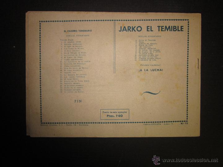 Tebeos: JARKO EL TEMIBLE - NUMERO 13 - JUGANDOSE LA VIDA - Foto 8