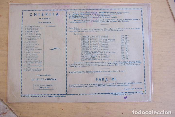 Tebeos: grafidea ,- chispita 4&ordf;  cuarta 2&ordm;  parte n&ordm; 1 - Foto 2