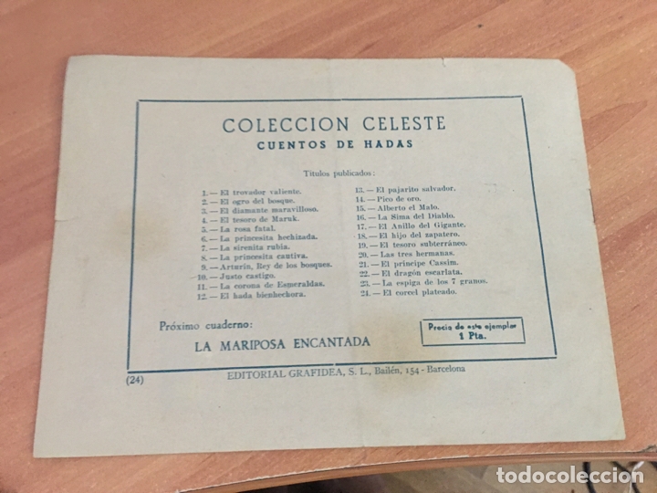 Tebeos: CUENTO DE HADAS N&ordm; 24 EL CORCEL PLATEADO (ORIGINAL GRAFIDEA) (COB8) - Foto 2